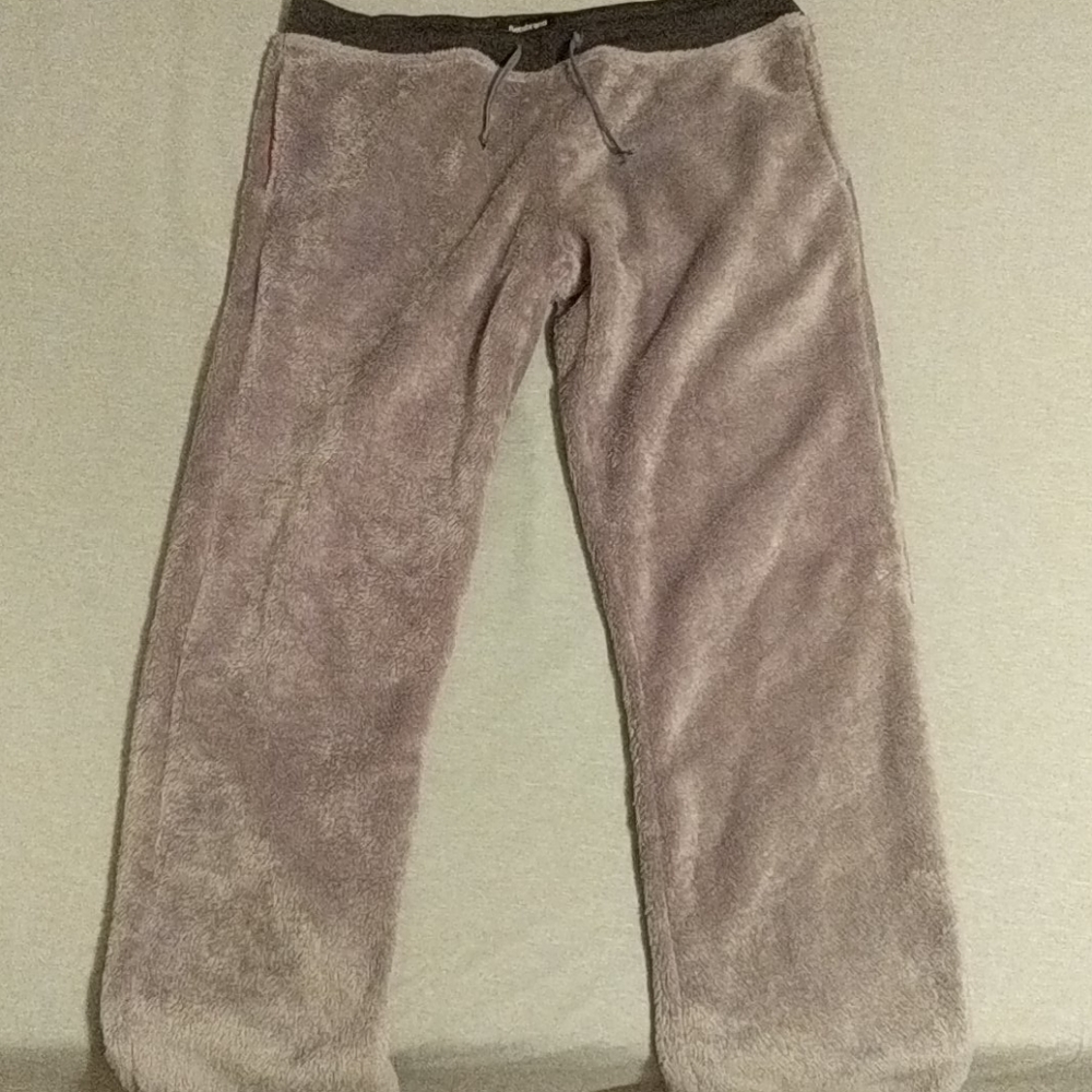 Betabrand fuzzy pajama bottoms